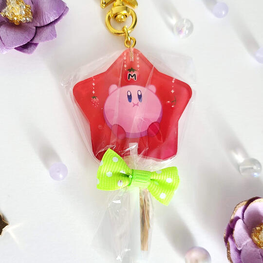 Kirby Lollipop Charm Kirby Lollipop Charm